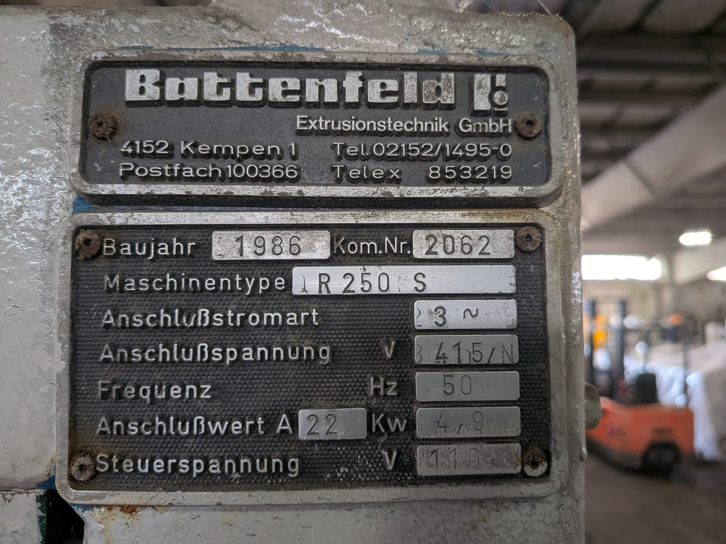 Battenfeld R250 S Haul off