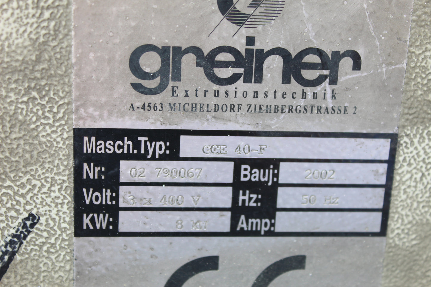 Greiner GCE40 co extruder