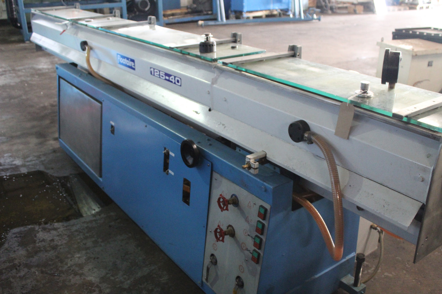akron 75mm single screw extruder