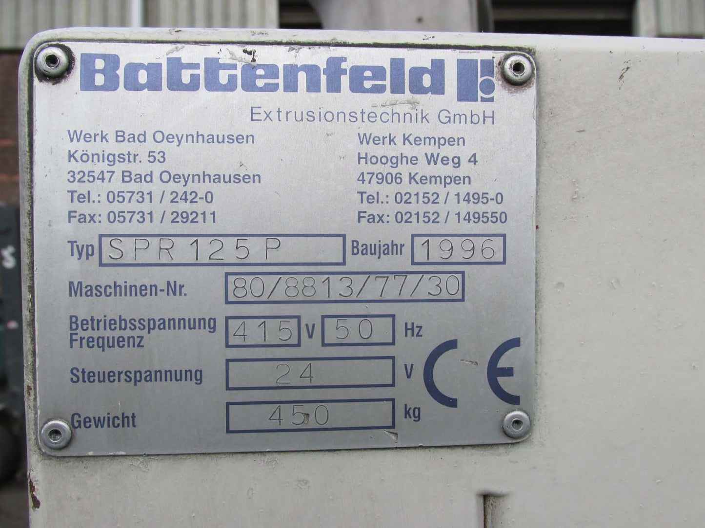 battenfeld spr125 saw