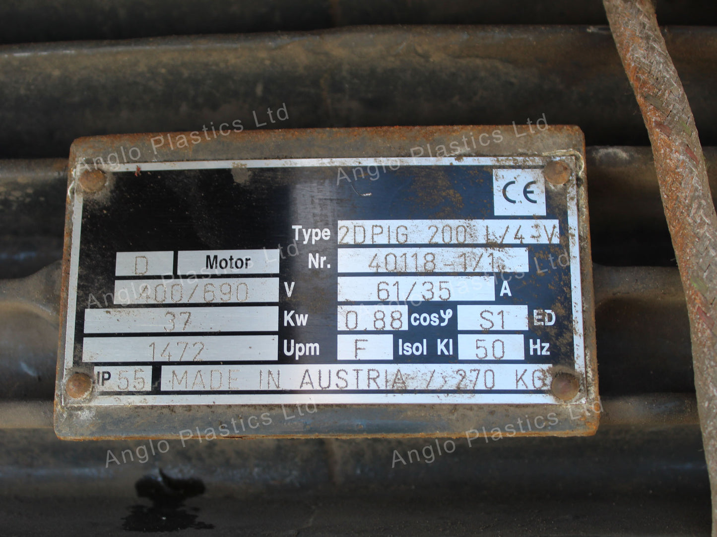 cincinnati alpha 60 single screw extruder