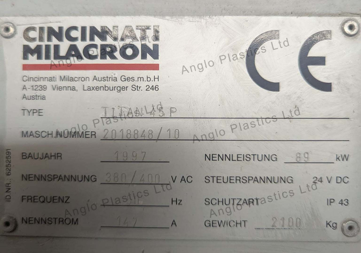 cincinnati titan 45p