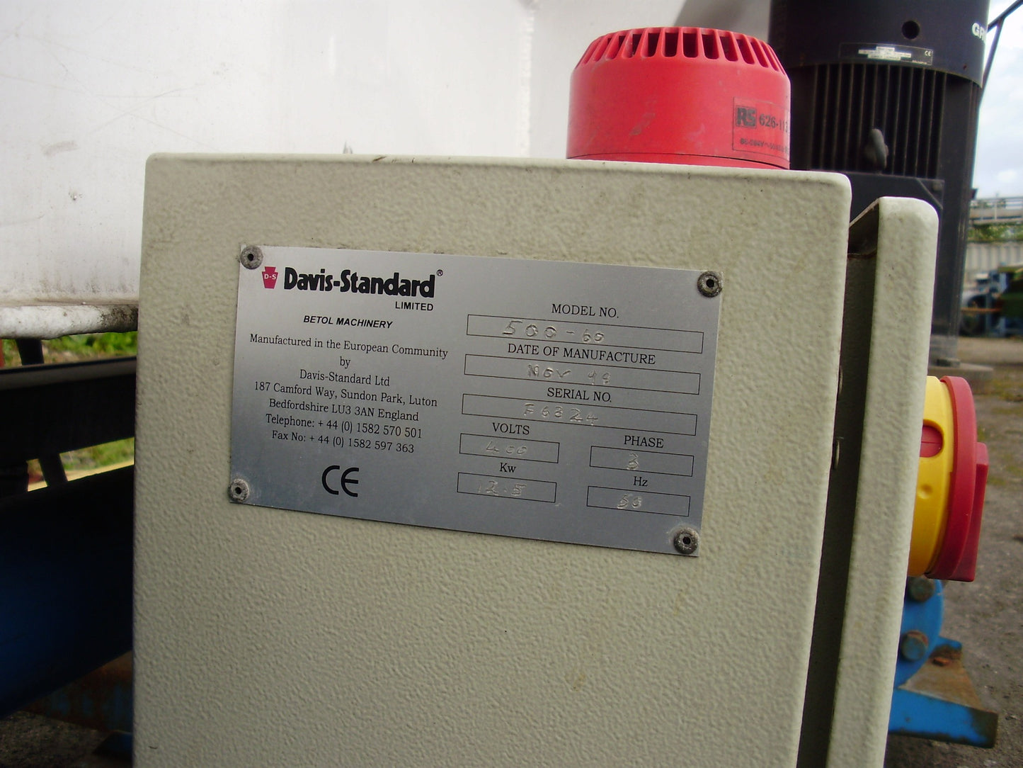 davis standard 500mm spray tank
