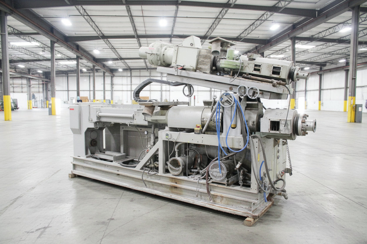 Krauss Maffei KMD2-90 twin screw extruder