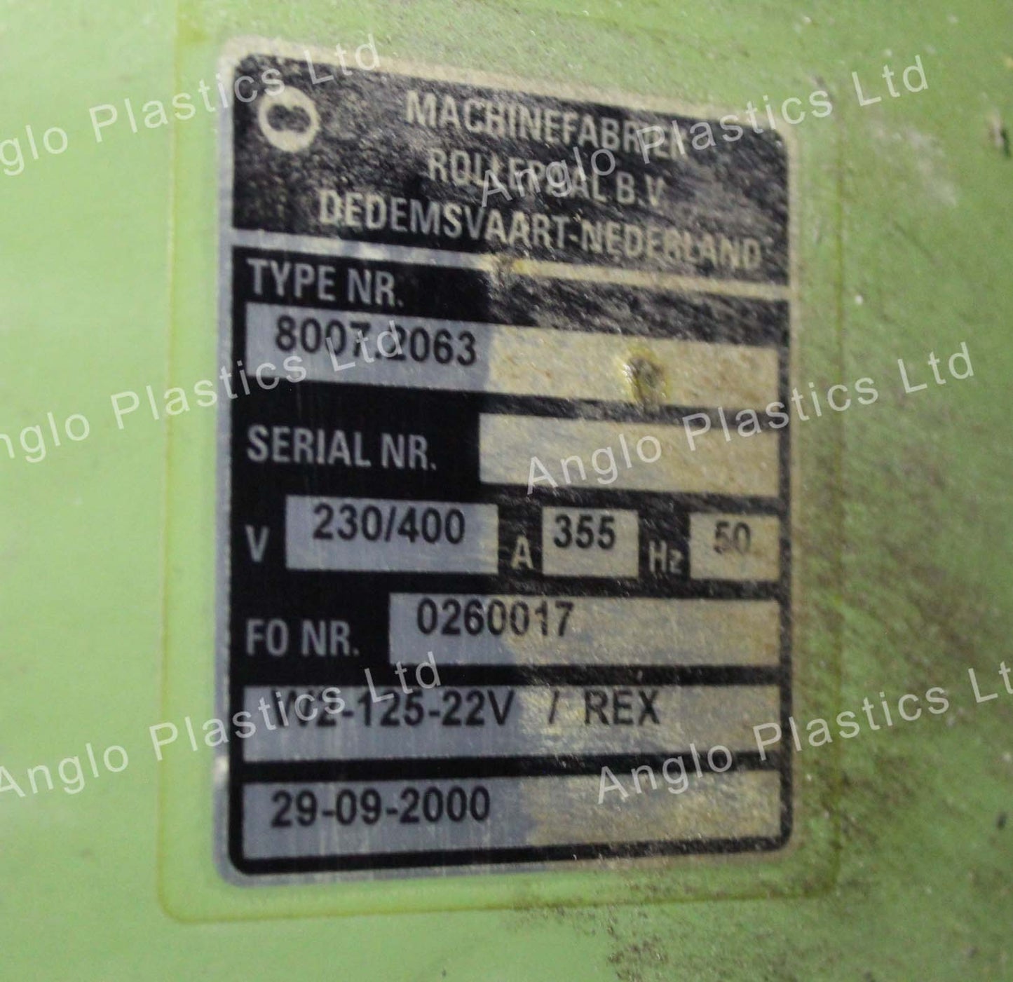 Rollepaal 125 Twin Screw Extruder