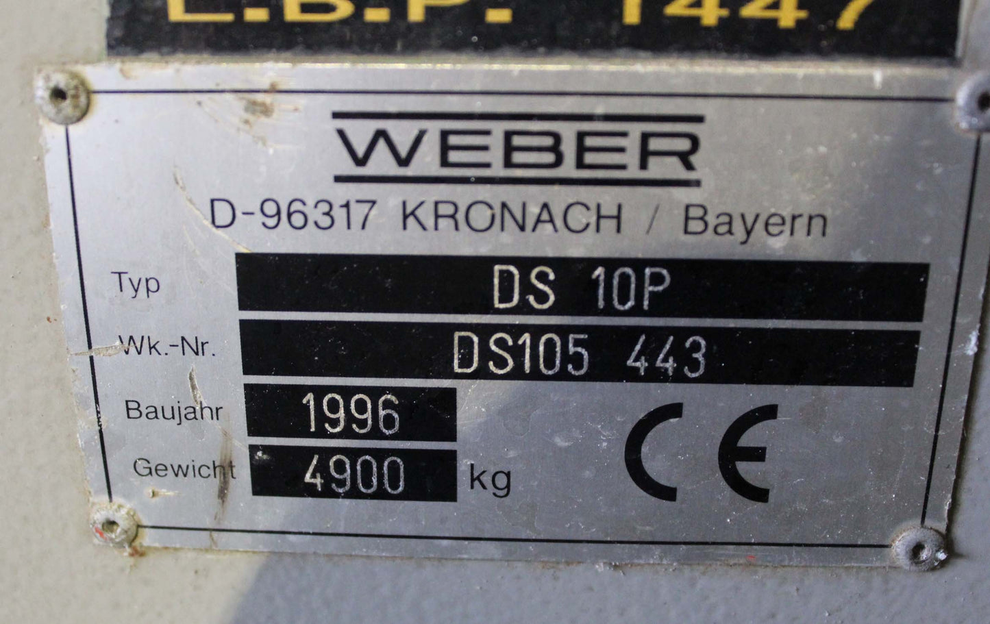 weber ds10p twin screw extruder