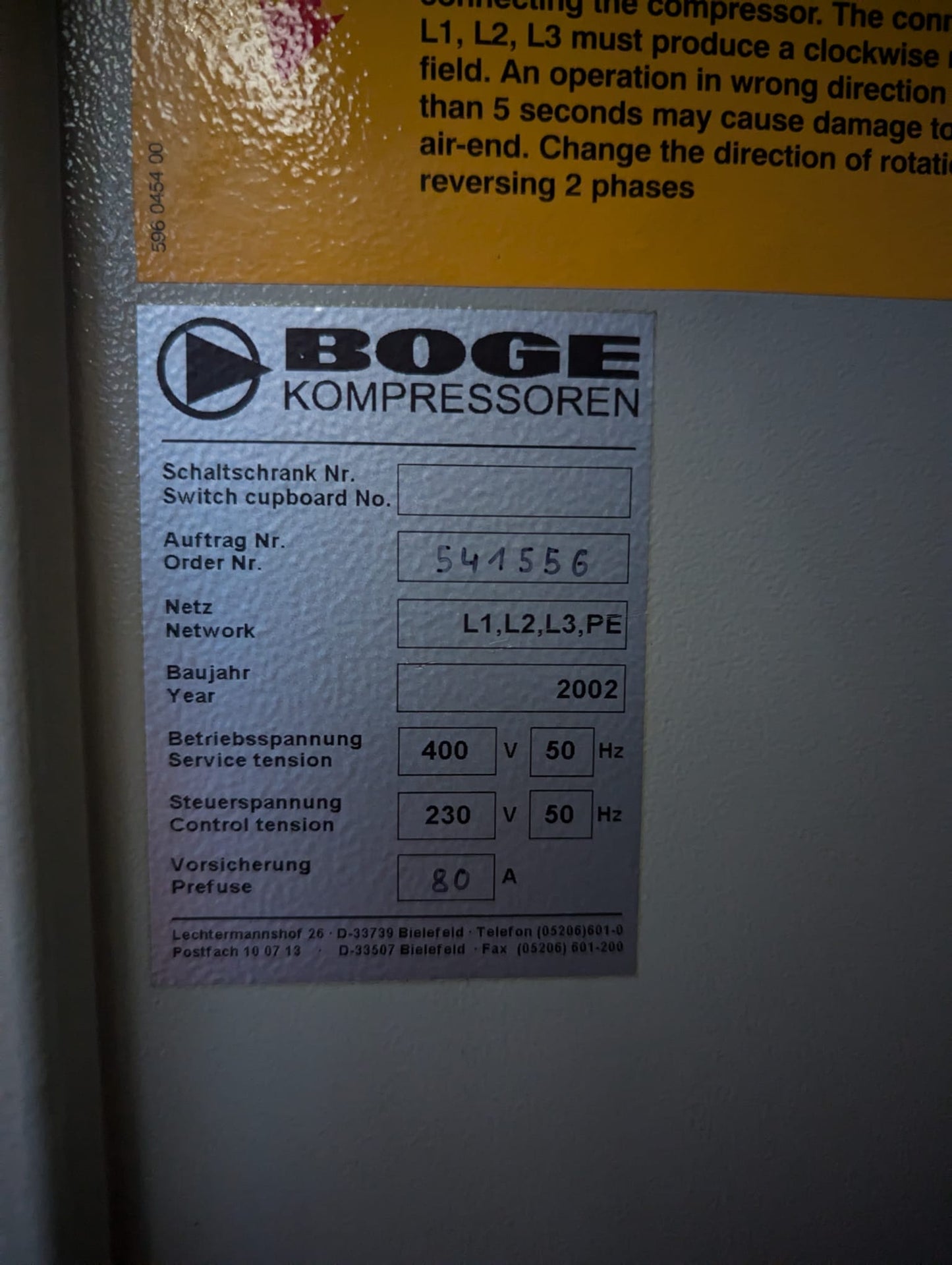 Boge Compressor