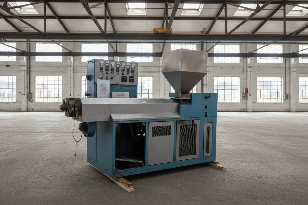 SOLD - S&B 65mm Single Screw Extruder