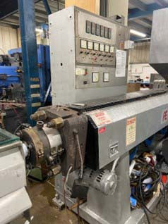 akron 75mm single screw extruder