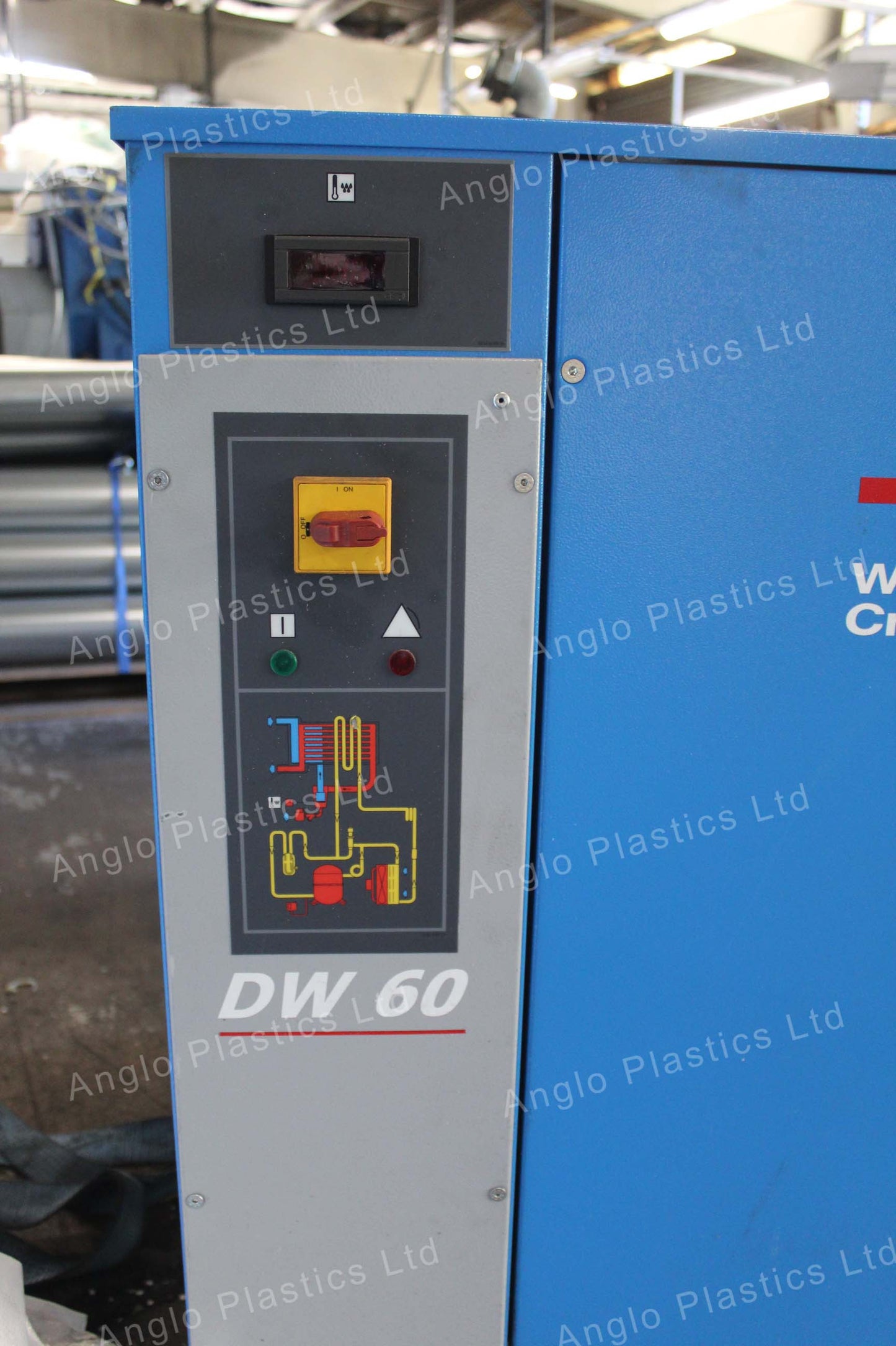 atlas copco ga55 compressor with dryer and air tank