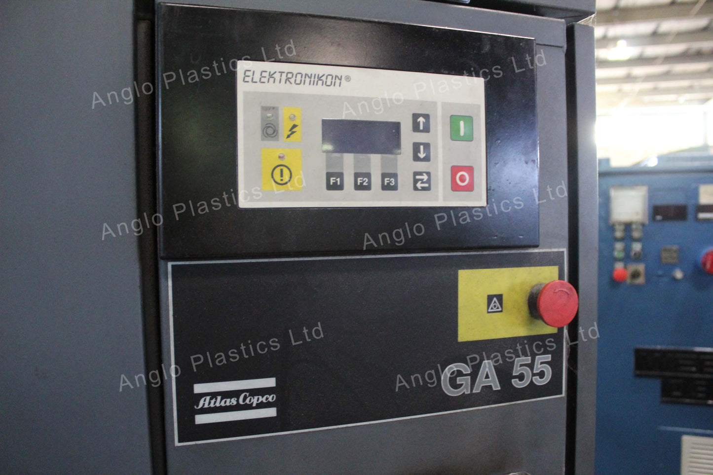 atlas copco ga55 compressor with dryer and air tank