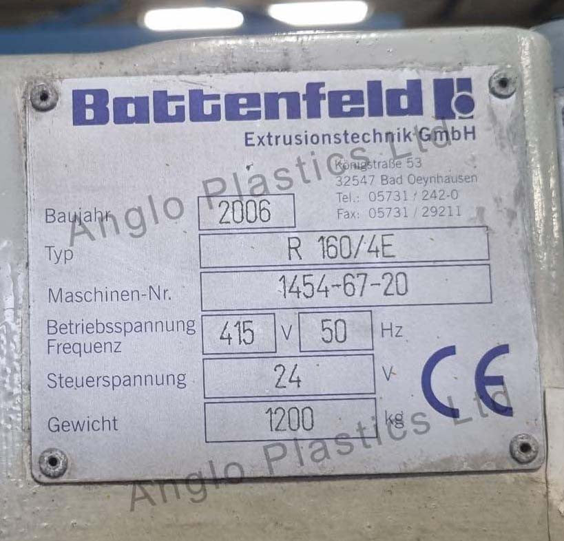 Battenfeld 4 belt haul off