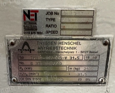 battenfeld bex-2-107-25v twin screw extruder