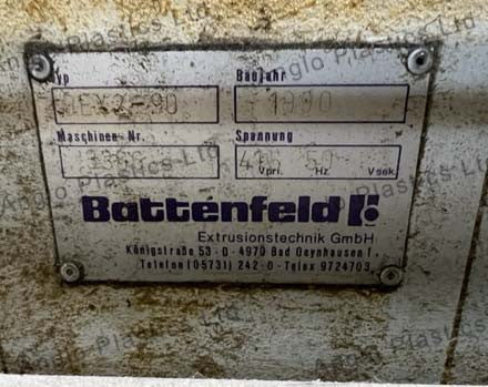 battenfeld bex2 -90-16v extrusion line