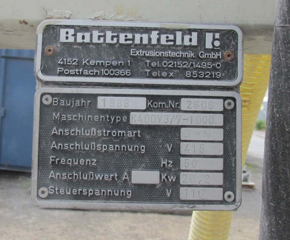 Battenfeld Calibration Table