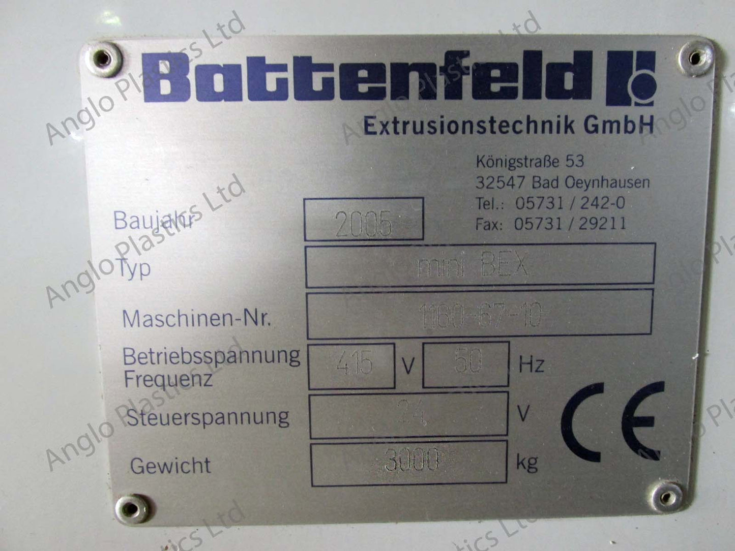 battenfeld mini bex haul off saw