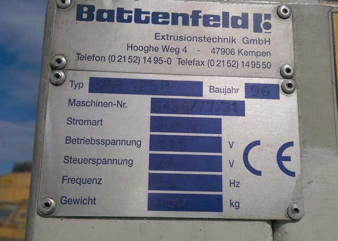 battenfeld spr125p saw