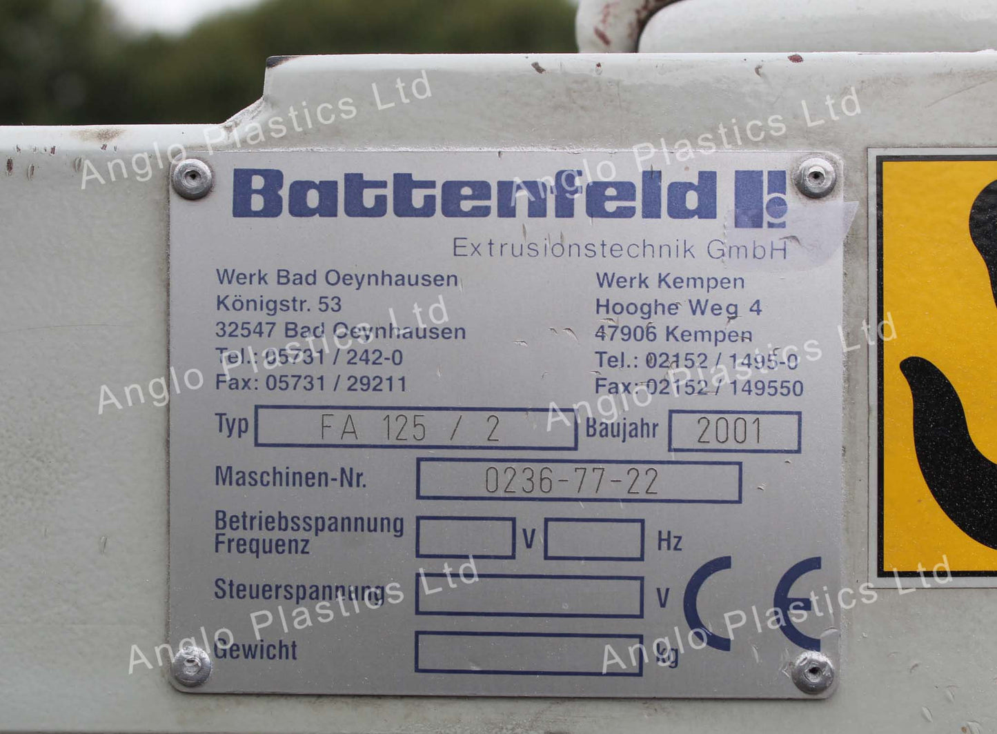 Battenfeld Twin Strand Downstream