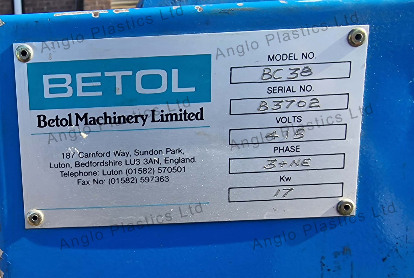 betol 38mm extrusion line