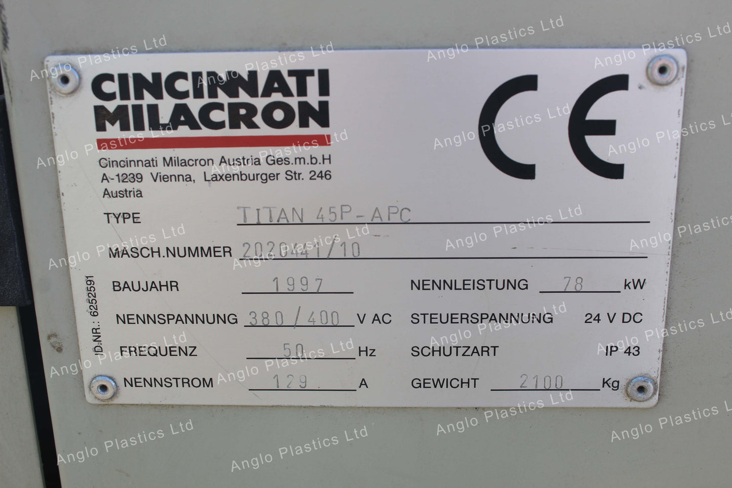 cincinnati titan 45p extrusion line