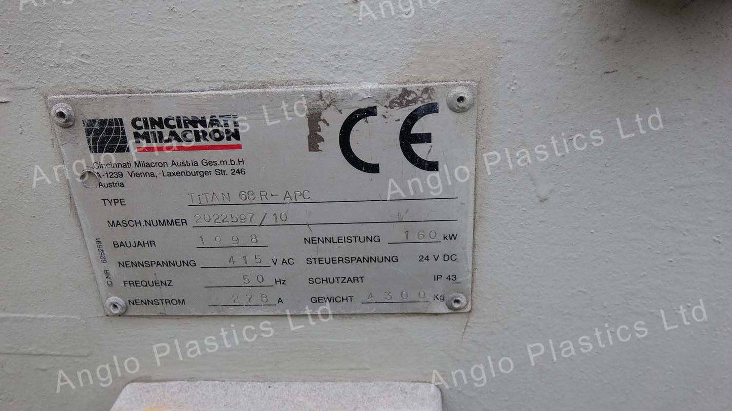 Cincinnati Titan 68 Twin Screw Extruder