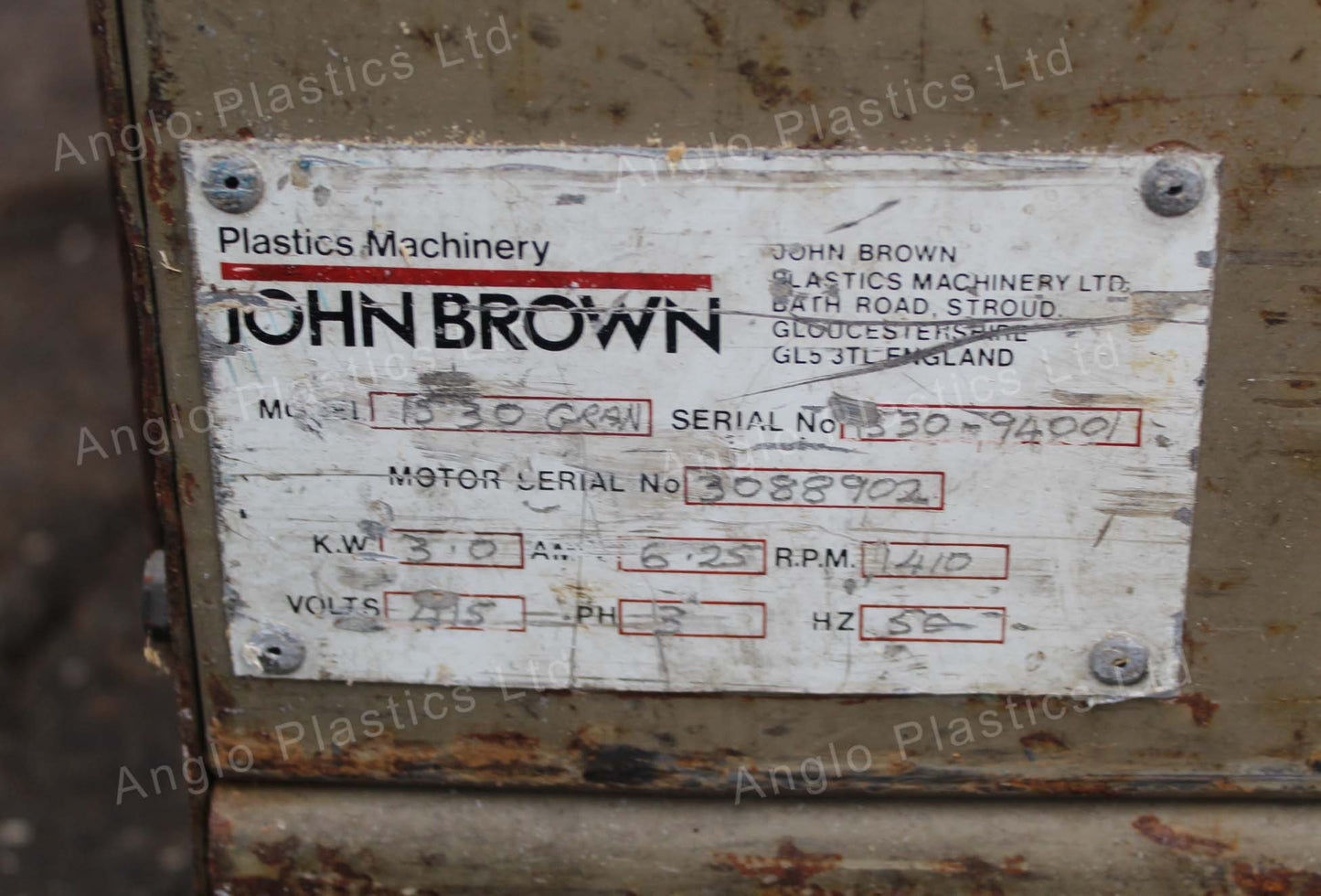 cumberland granulator