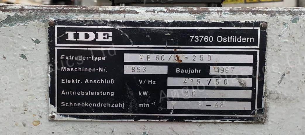 ide me60 extrusion line