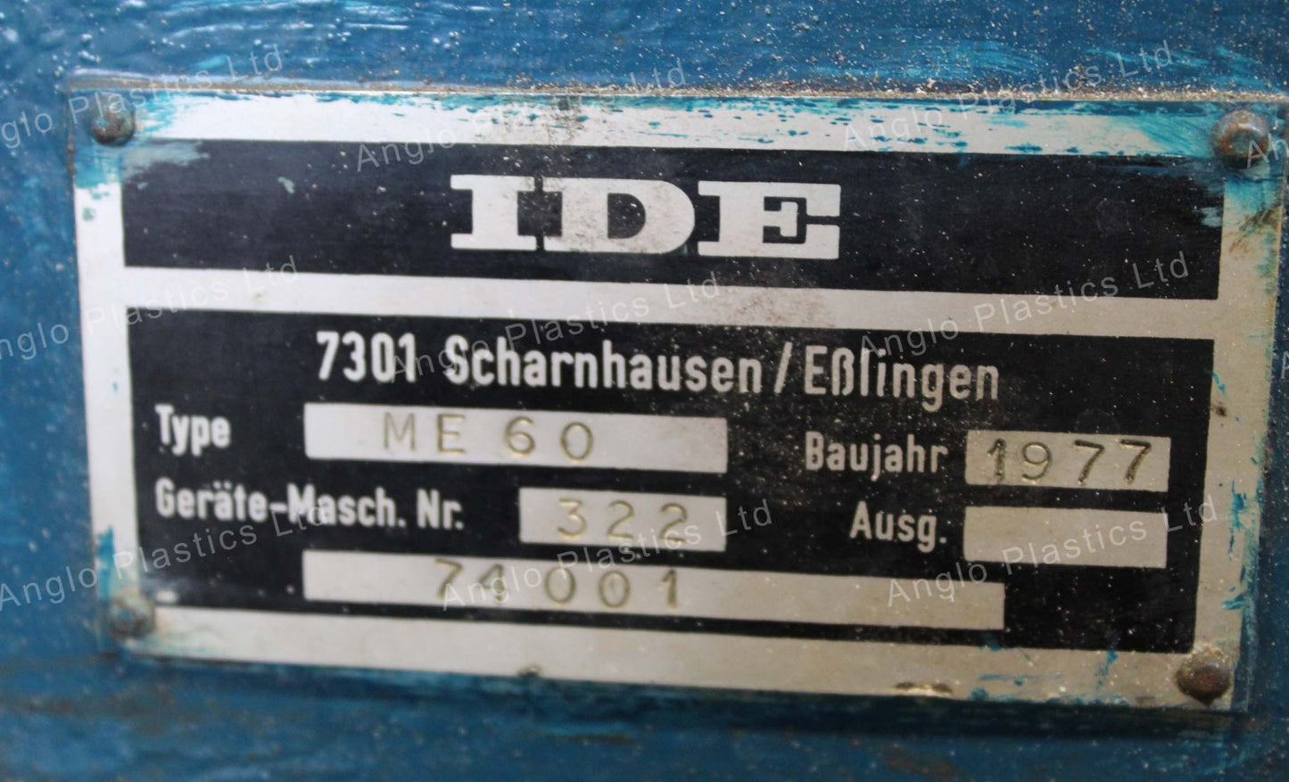 IDE ME60 Single Screw Extrusion Line