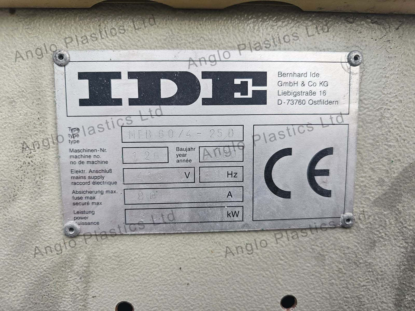 IDE MEB 60-4-250 Single Screw co-ex