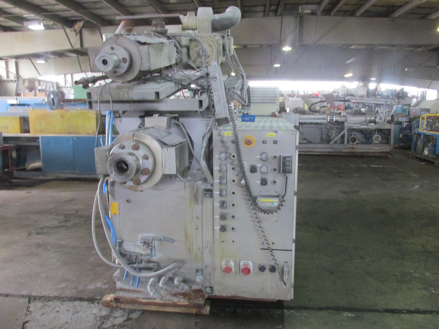 Krauss Maffei KMD2-90 twin screw extruder