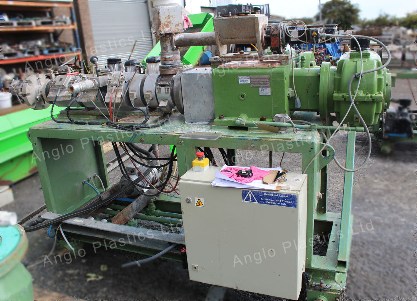 krauss maff 50mm twin screw extruder