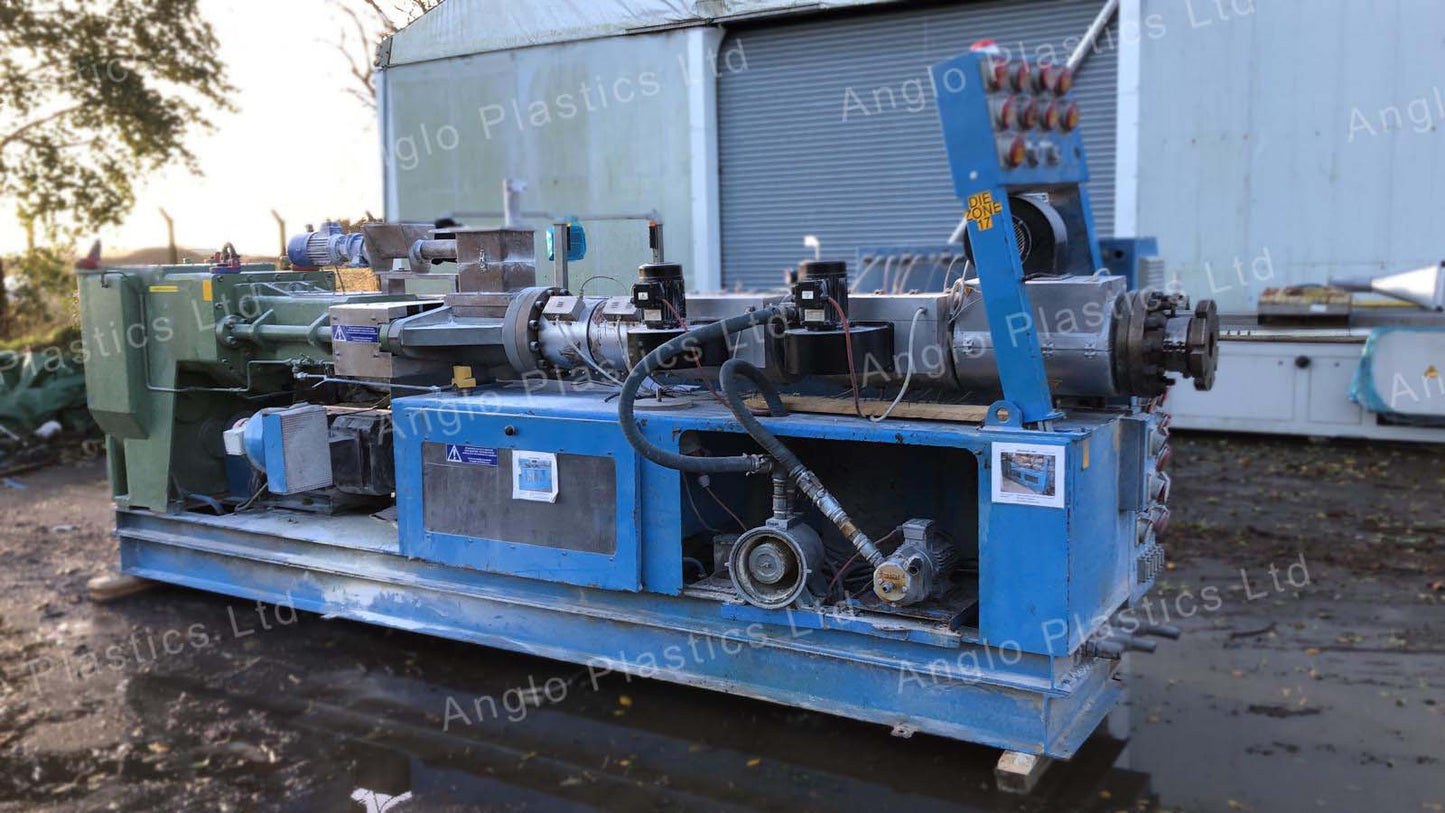 krauss maffei kmd 110 twin strand extrusion line