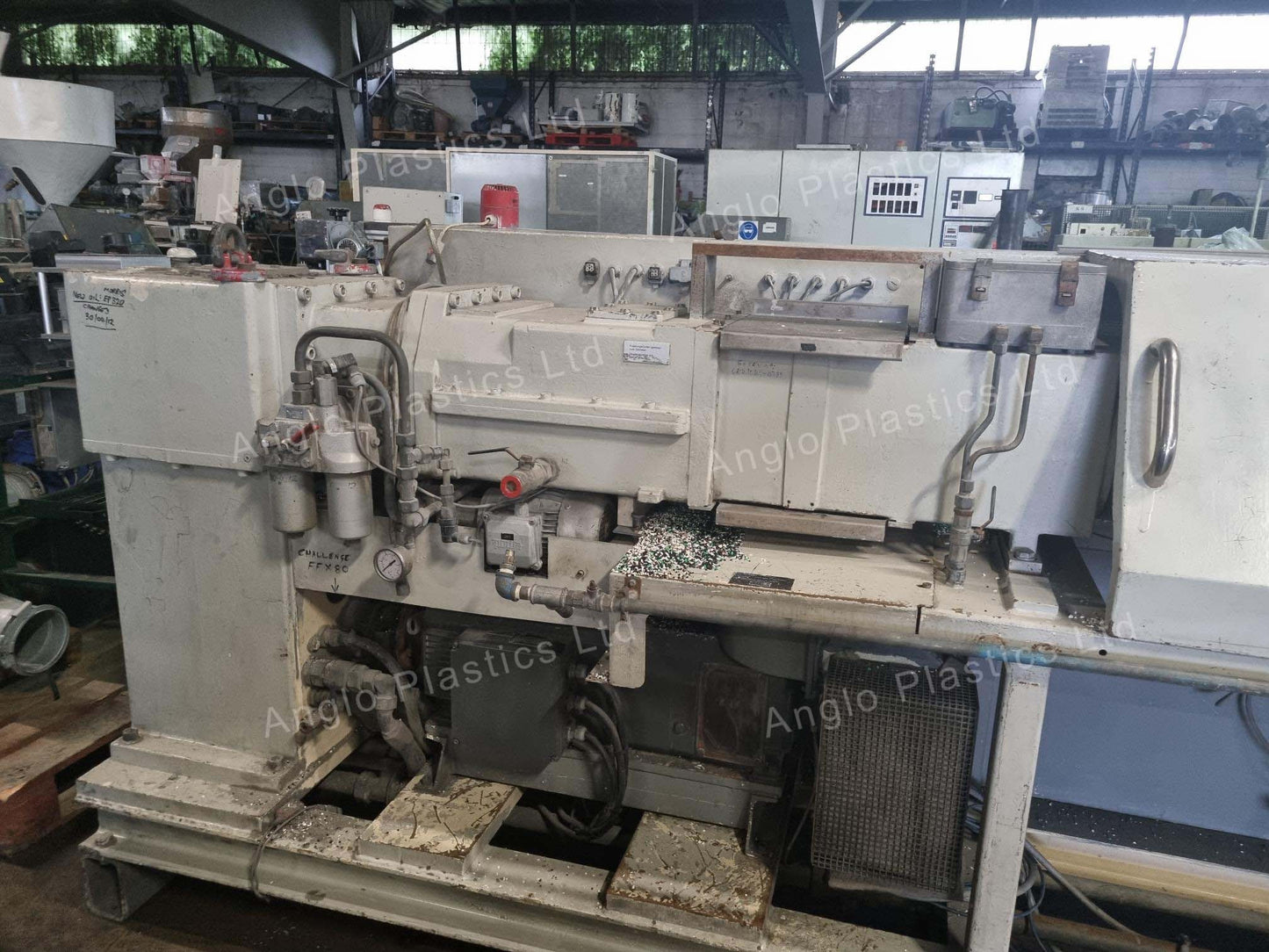 krauss maffei kmd 75-26 twin screw extruder