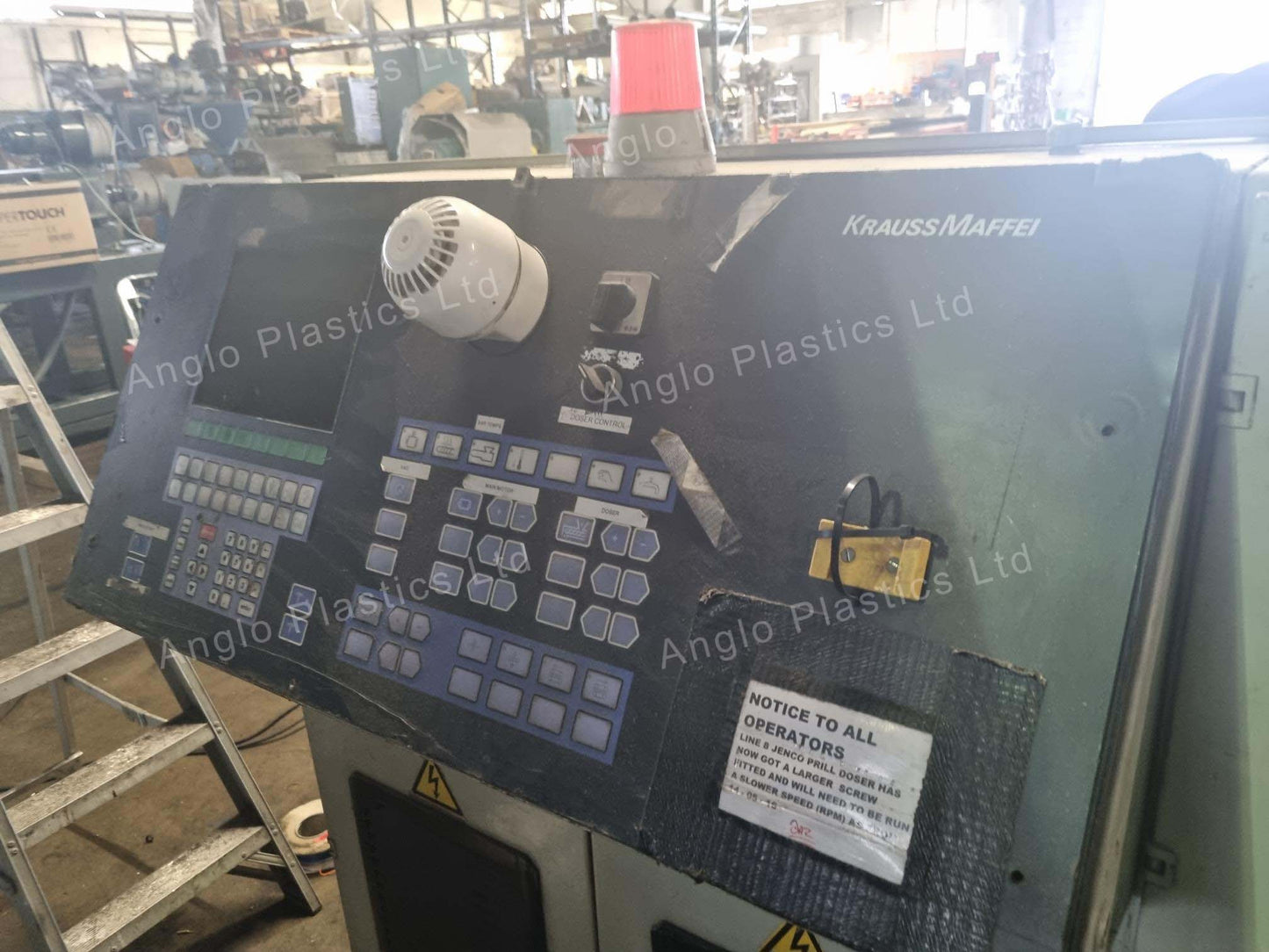 krauss maffei kmd 75-26 twin screw extruder