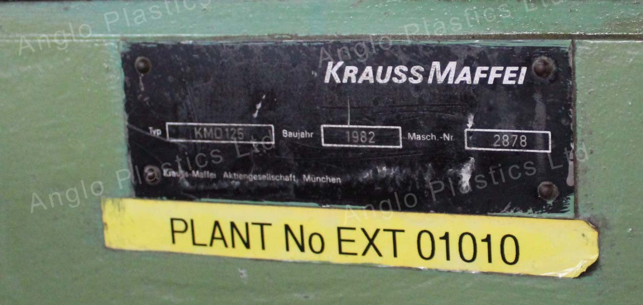 Krauss Maffei KMD125 Twin Screw Extruder