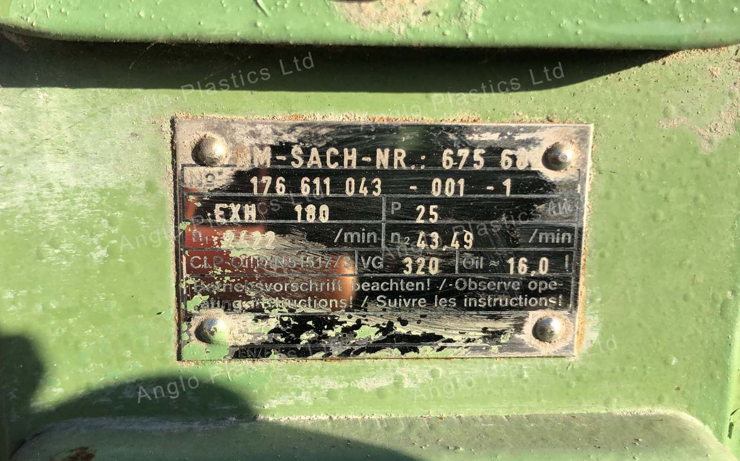 krauss maffei kmd50 extruder with 25mm co-ex