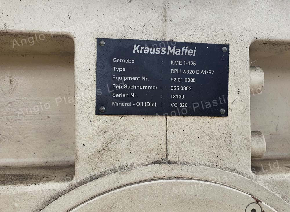 krauss maffei kme1125-30b extruder