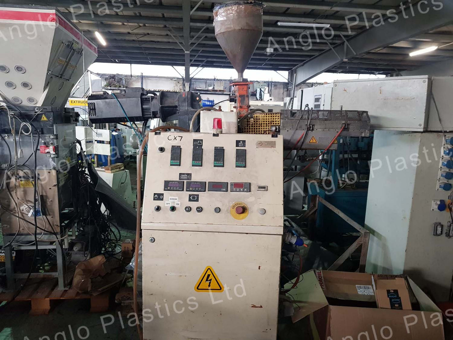 krauss maffei kme30 single screw extruder