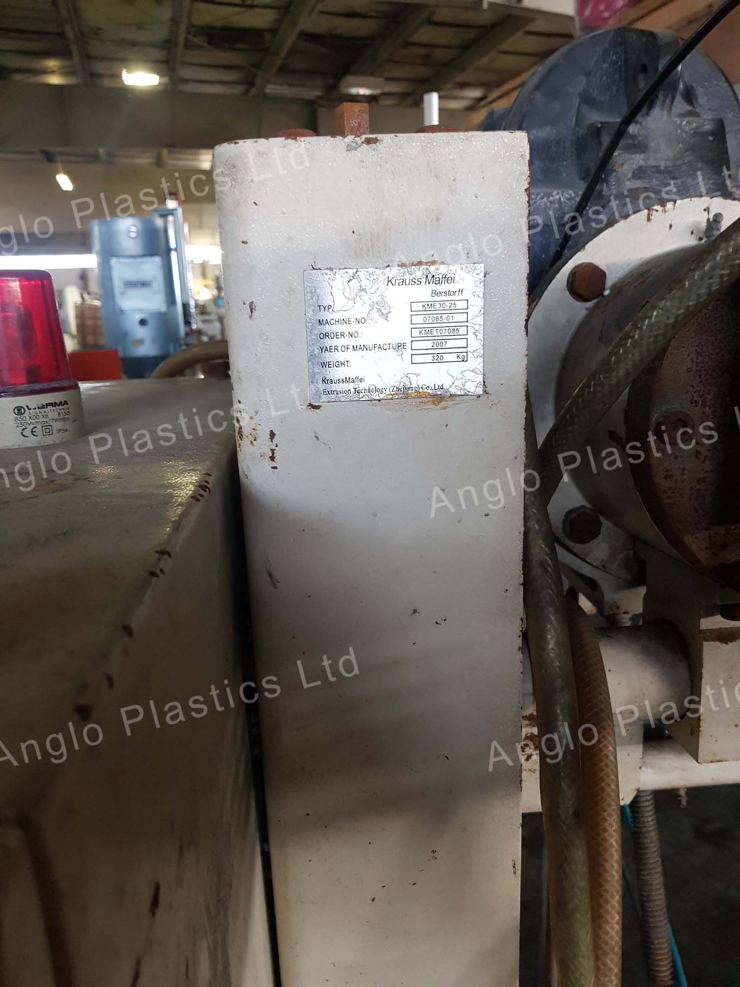 krauss maffei kme30 single screw extruder