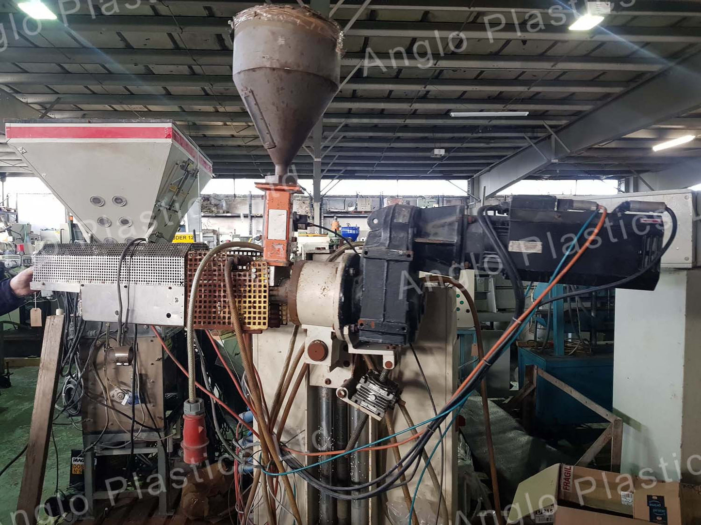 krauss maffei kme30 single screw extruder