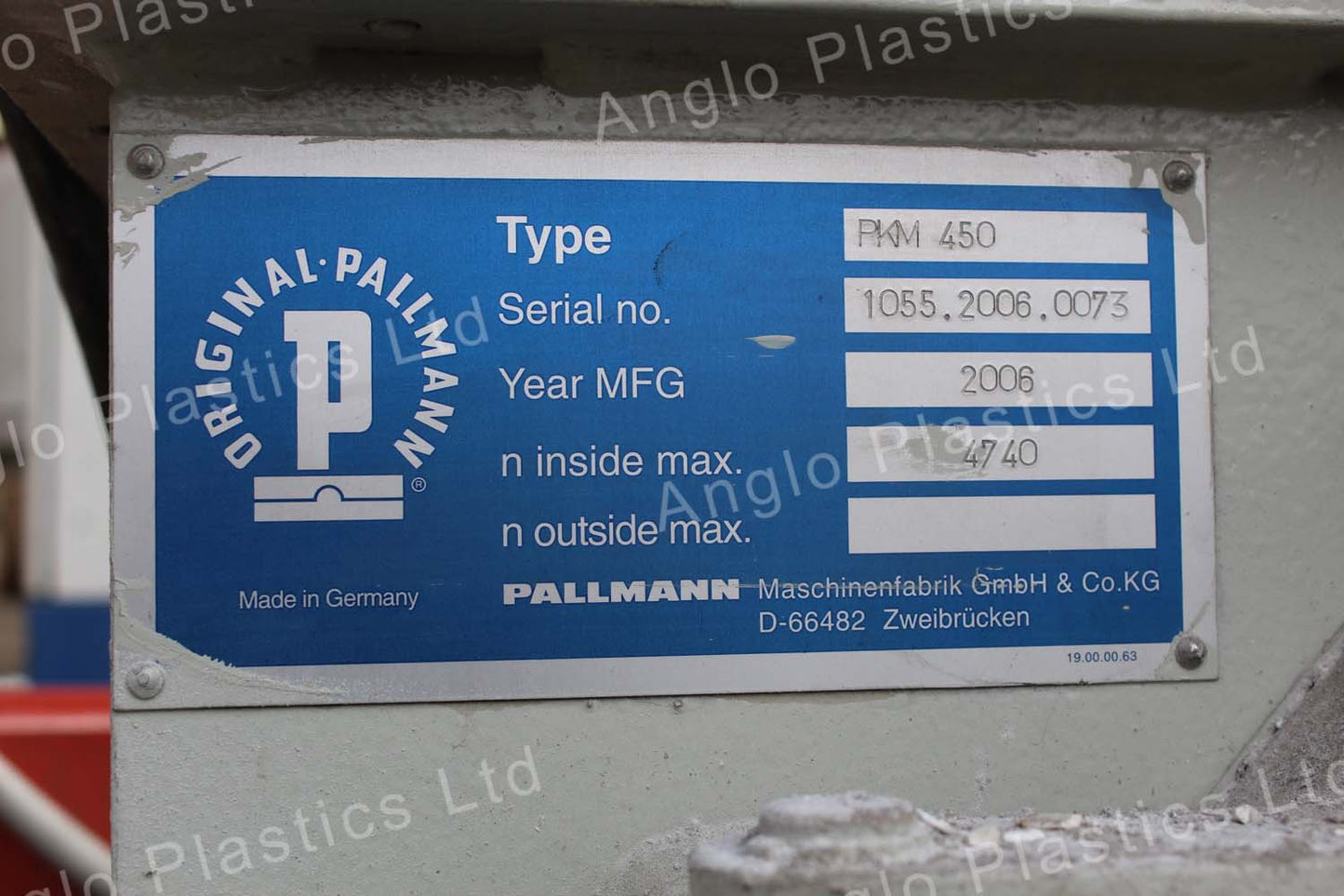 pallmann pkm450 pulveriser