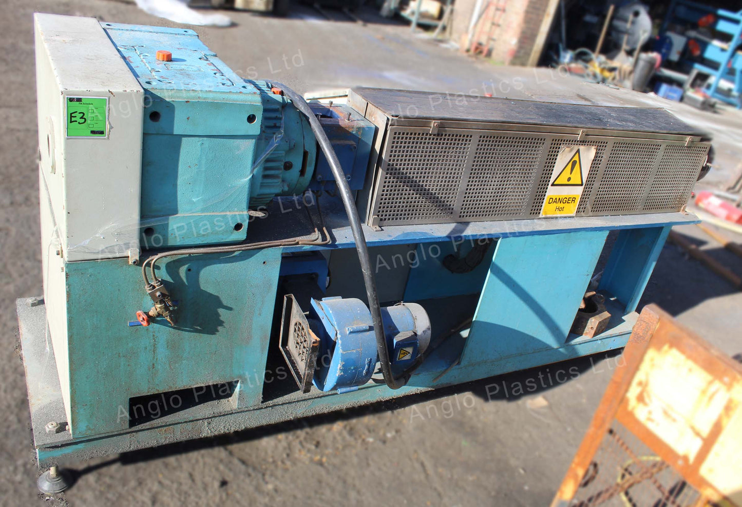 plastex 80mm single screw extruder