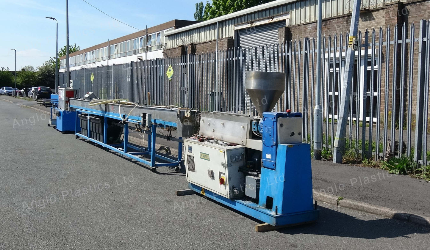 plastex 60mm extrusion line with platex 25mm co ex