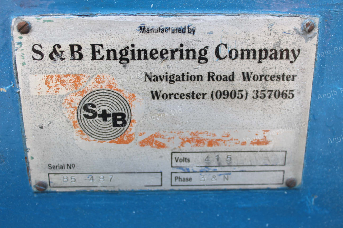 s&b 65mm single screw extruder