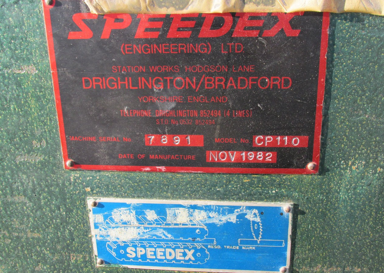 speedex cp110 planetary cutter