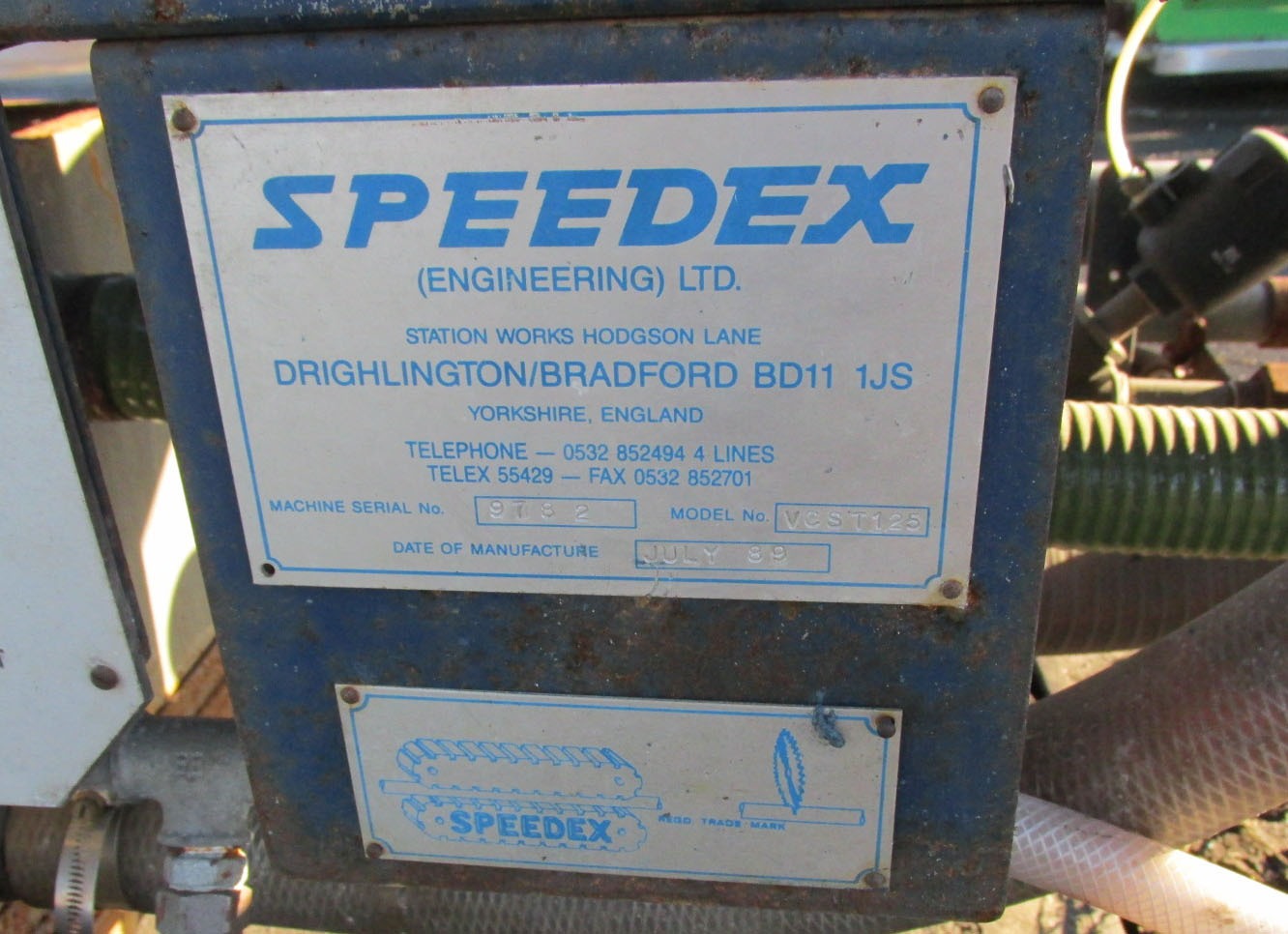speedex vcst 125 vacuum tank