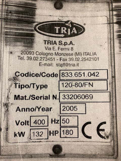 tria 120-80fn granulator