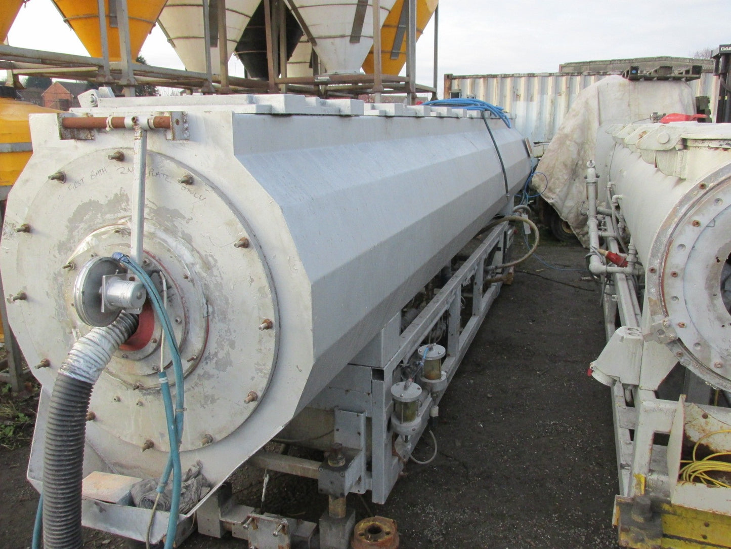 pvc pipe downstream line 6" and 12"