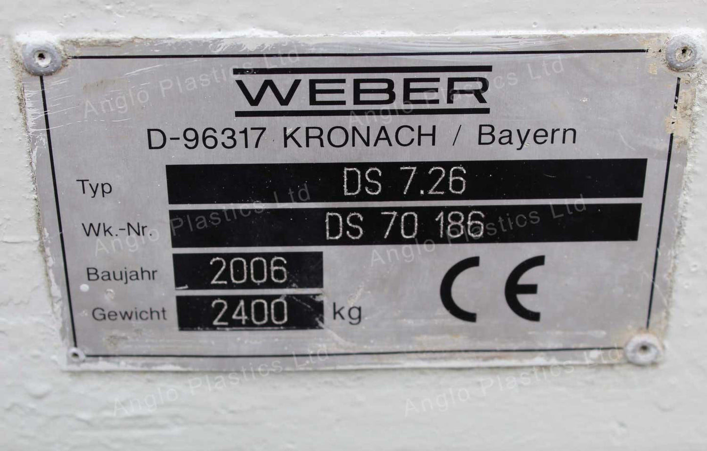 weber ds7.26 twin screw extruder
