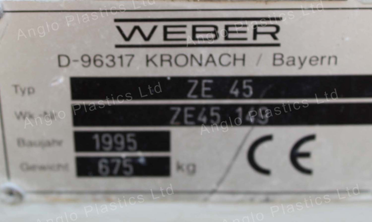 weber ze45 single screw extruder